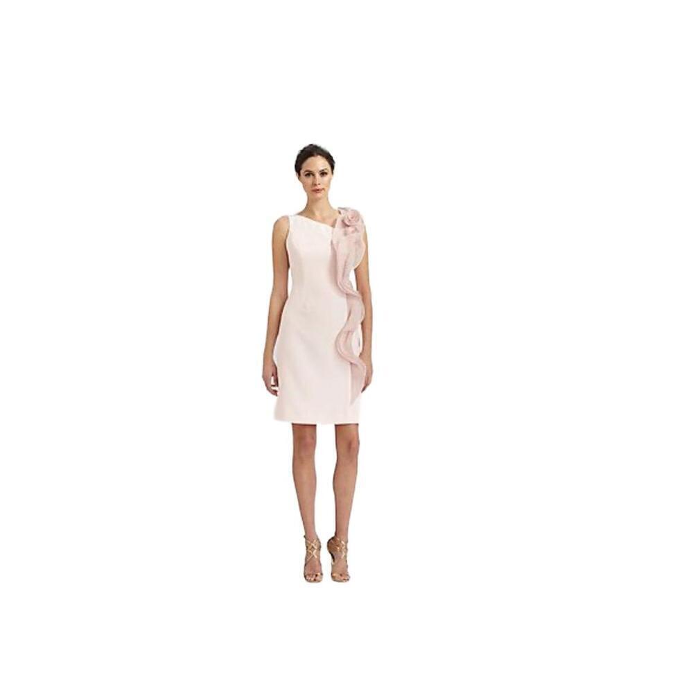 NWT Rickie Freeman TERI JON Organza Flower One-Shoulder Dress Size 12
